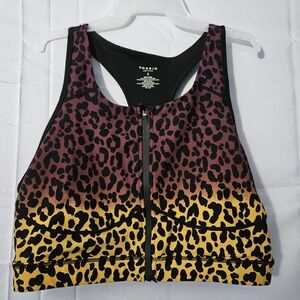 Wireless Zip-Front Active Sports Bra